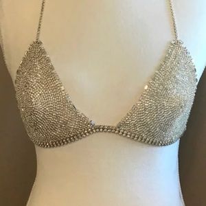 Express swarovski crystal bra